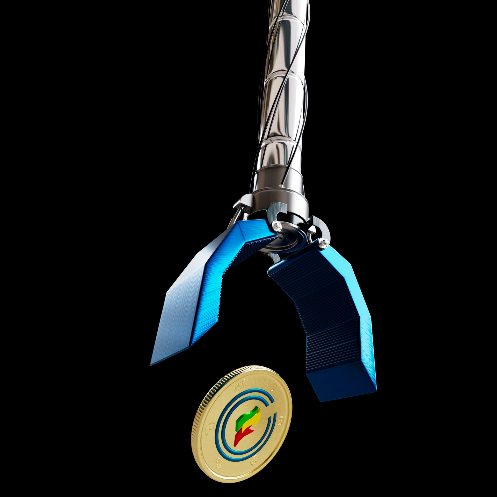 Coral Coins & Rewards Grabber 3D render 03 by David Zeitlin