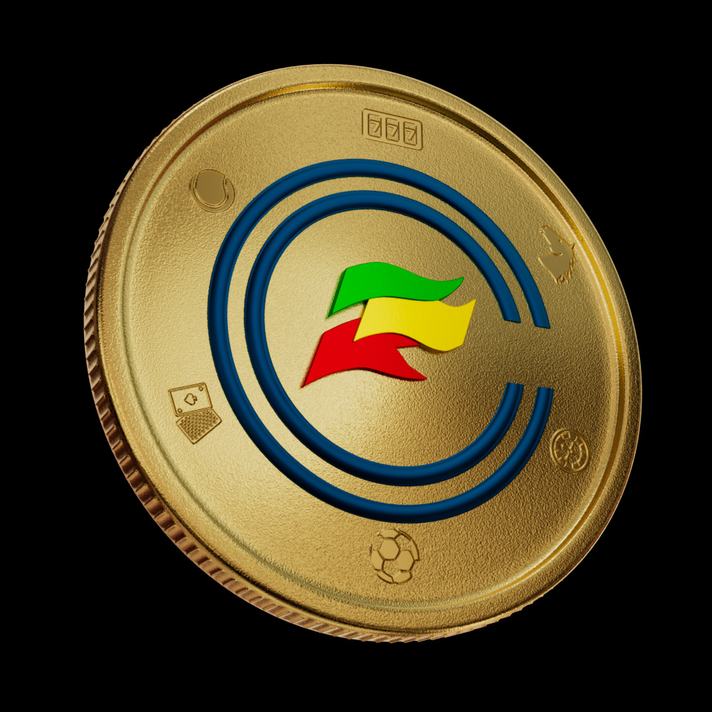 Coral Coins & Rewards Grabber 3D render 04 by David Zeitlin