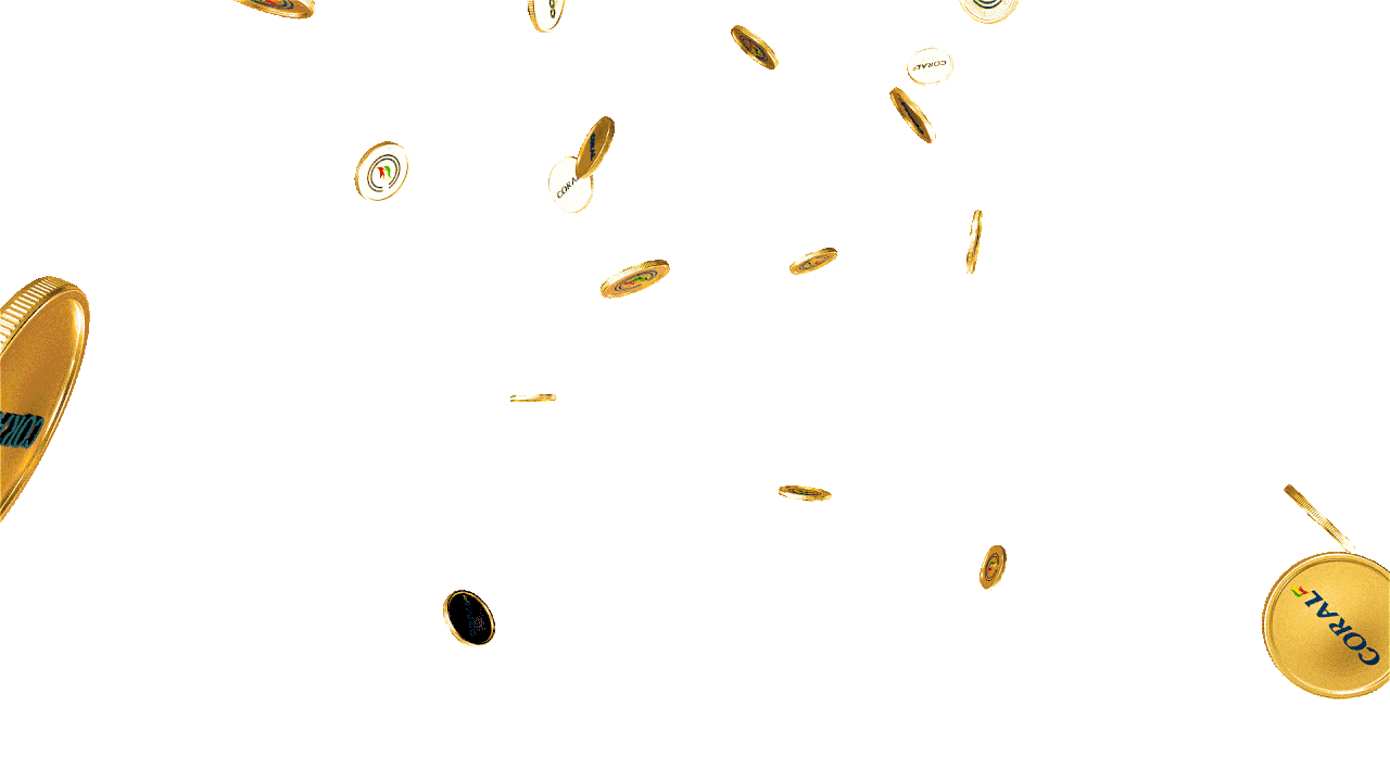 Coral Coins & Rewards Grabber 3D animation 01 by David Zeitlin