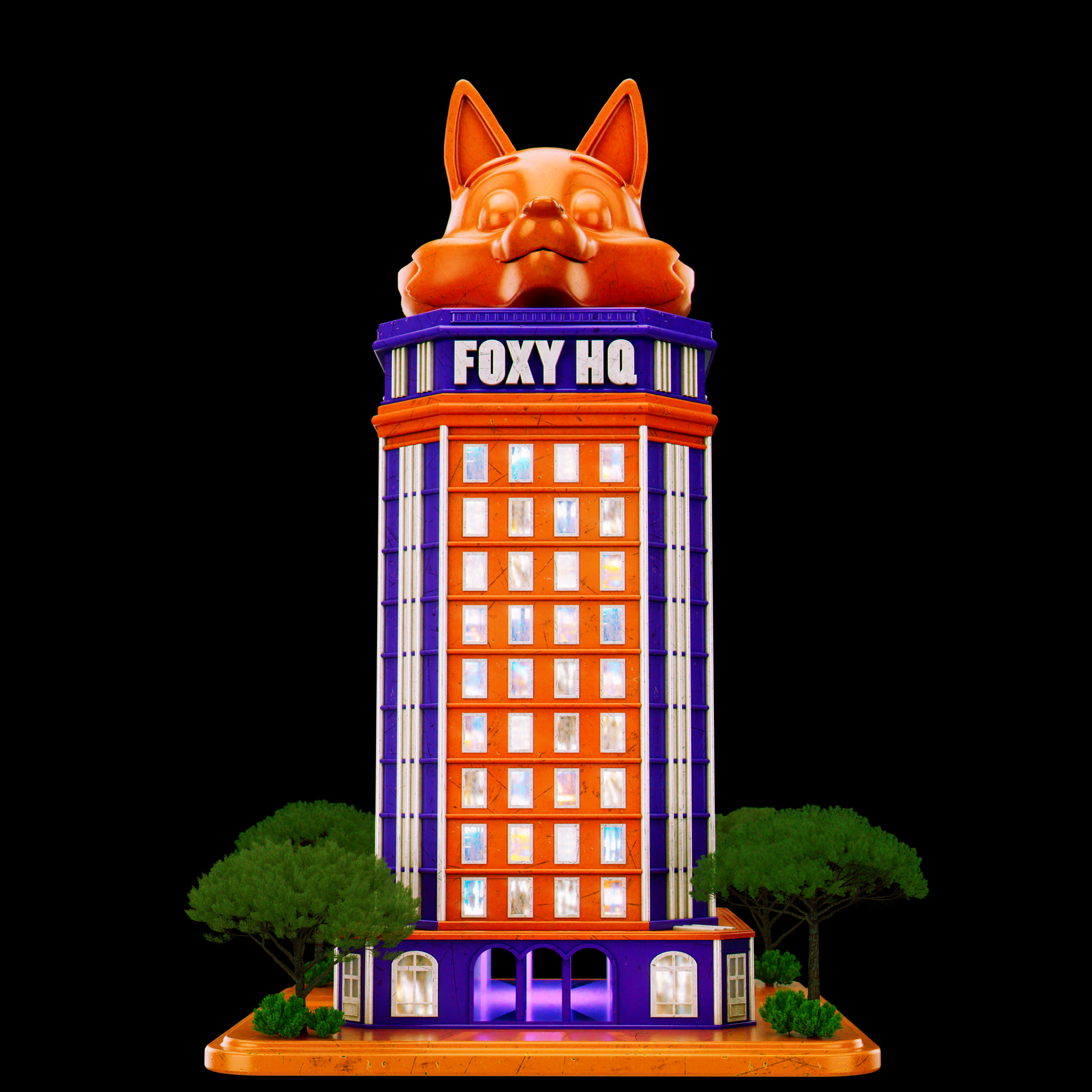 Foxy Coin Economy Buildings 3D render asset by David Zeitlin 05