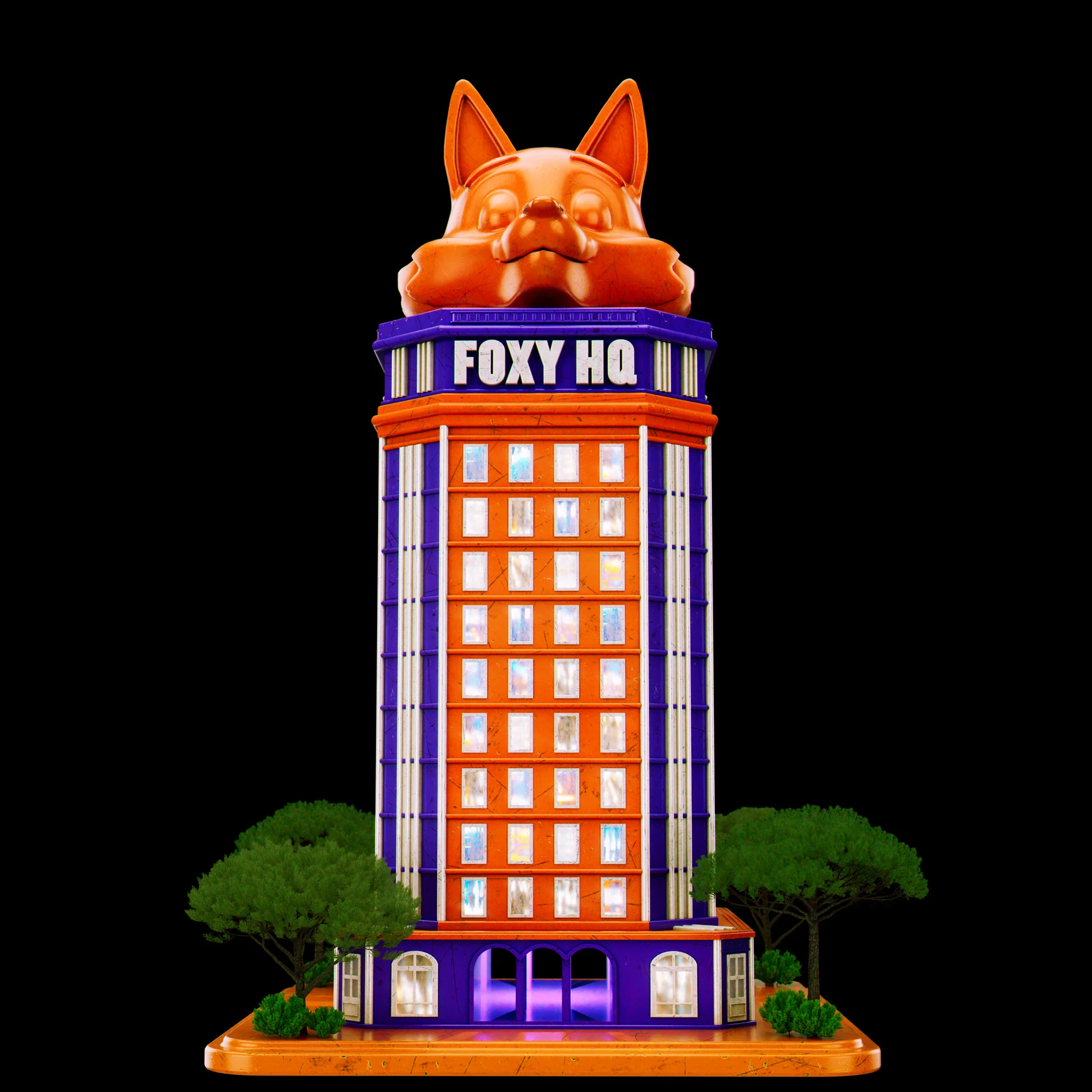 Foxy Coin Economy Buildings 3D render asset by David Zeitlin 05