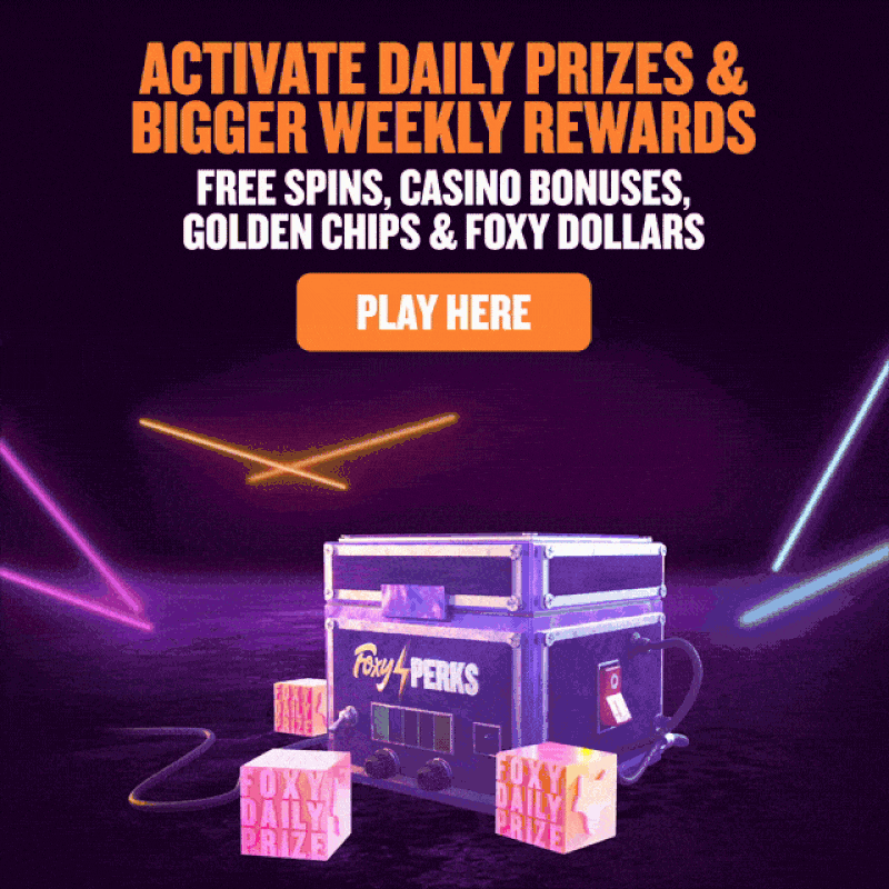 Foxy Perks Gold machine prize animated render by David Zeitlin