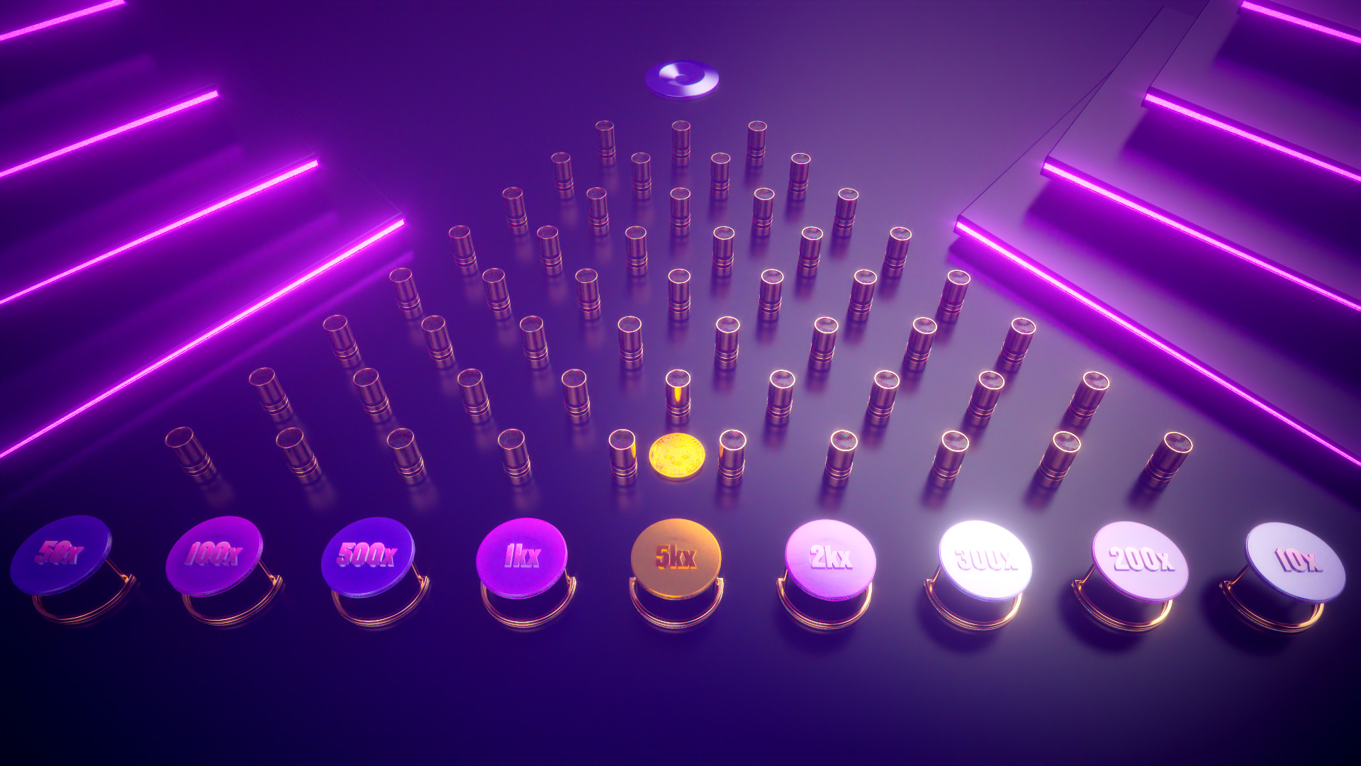 Foxy Games Plinko 3D render 01 by David Zeitlin