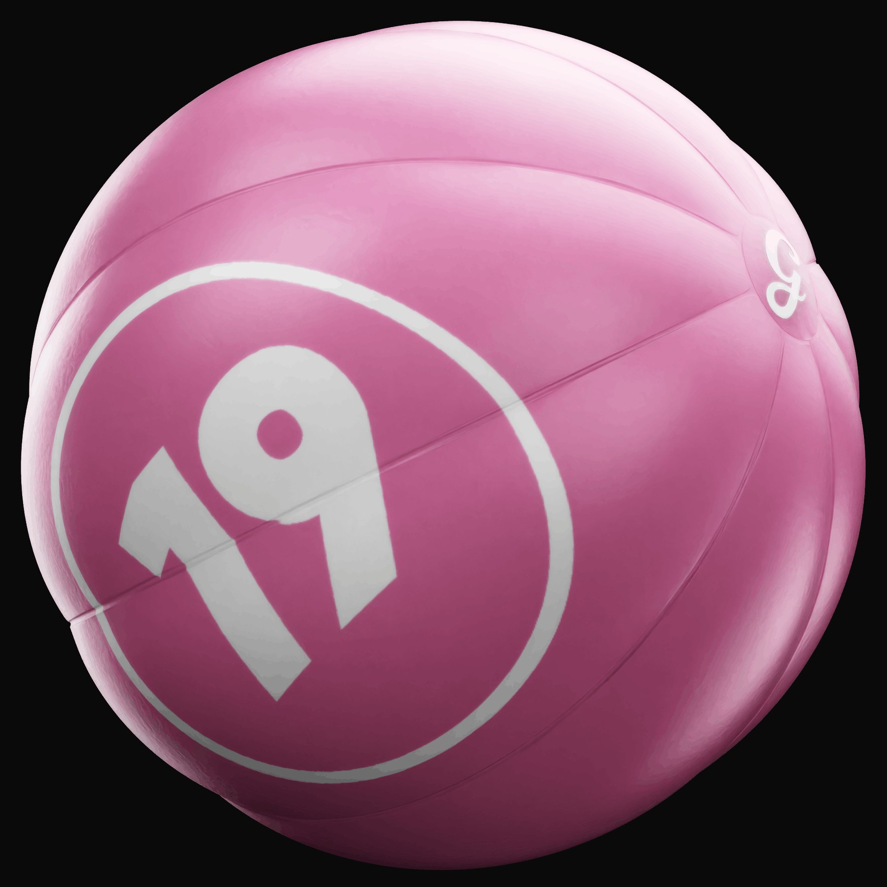 Gala 2024 Summer Beach Campaign Bingo Ball inflatable 3D render by David Zeitlin